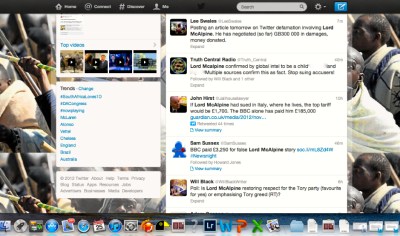 twitter defamation damages